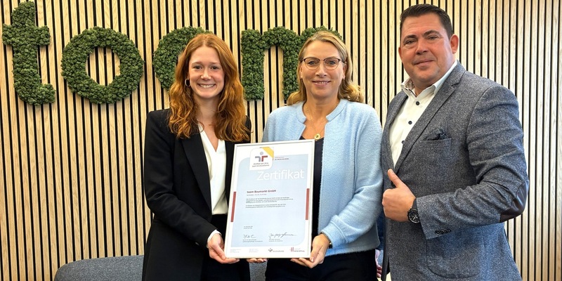 toom erreicht nächstes Zertifizierungsniveau im audit berufundfamilie / Vierte Auszeichnung in Folge bestätigt zehn Jahre familien- und lebensphasenbewusste Personalpolitik - Foto: presseportal.de