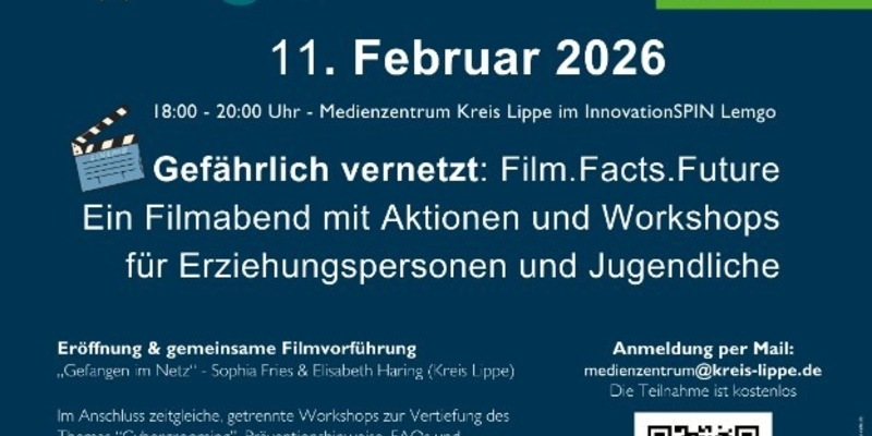 POL-LIP: Kreis Lippe/Dörentrup/Lemgo. Filmabend und Info-Veranstaltung rund um den Safer Internet Day für mehr Sicherheit im Netz. - Foto: presseportal.de