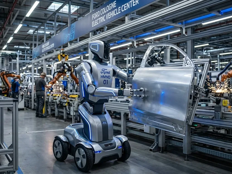 Humanoid-Roboter Alpha HMND 01 überzeugt bei Ford in Köln - Foto: über boerse-global.de