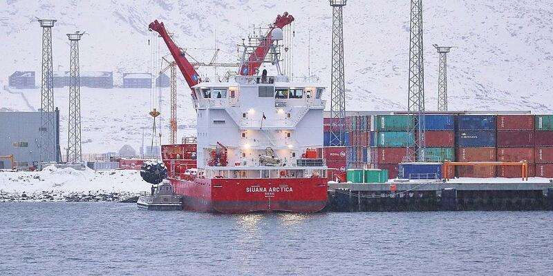 Containerhafen von Nuuk auf Grönland am 19.01.2026 - Foto: via dts Nachrichtenagentur