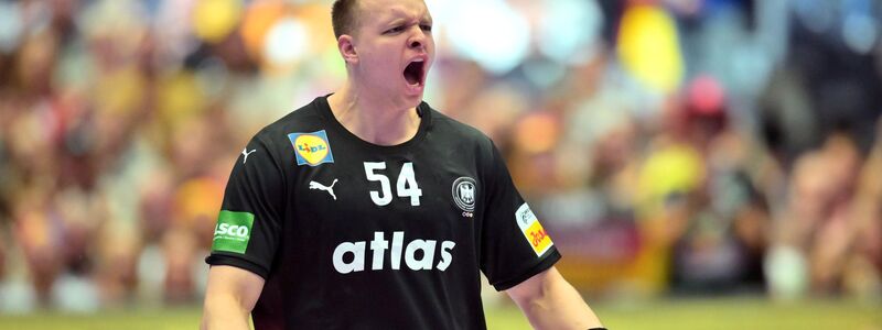 Justus Fischer zeigte gegen Spanien eine herausragende Leistung.  - Foto: Sina Schuldt/dpa