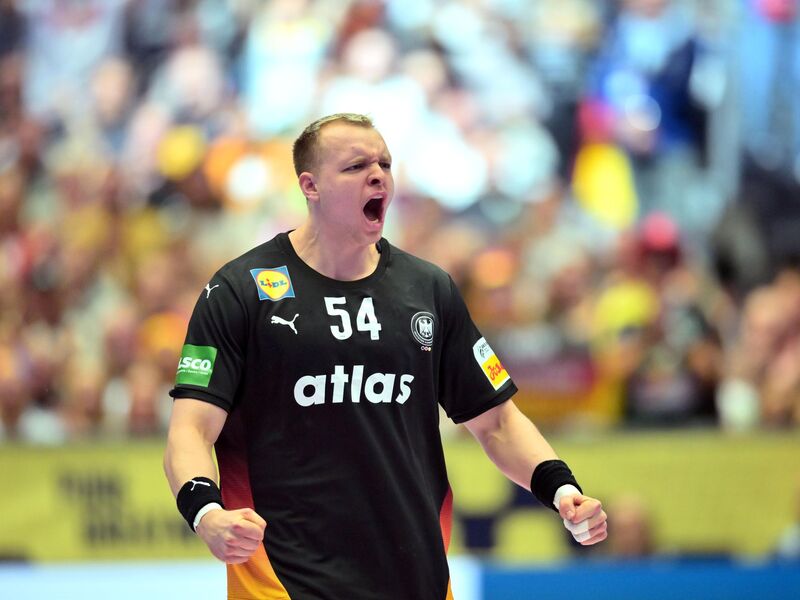 Justus Fischer zeigte gegen Spanien eine herausragende Leistung.  - Foto: Sina Schuldt/dpa