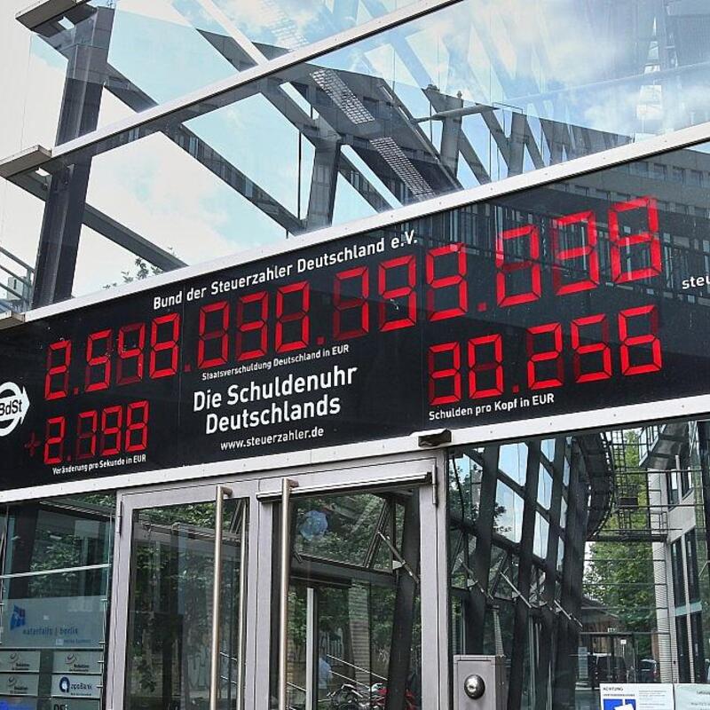 Schuldenuhr (Archiv) - Foto: via dts Nachrichtenagentur