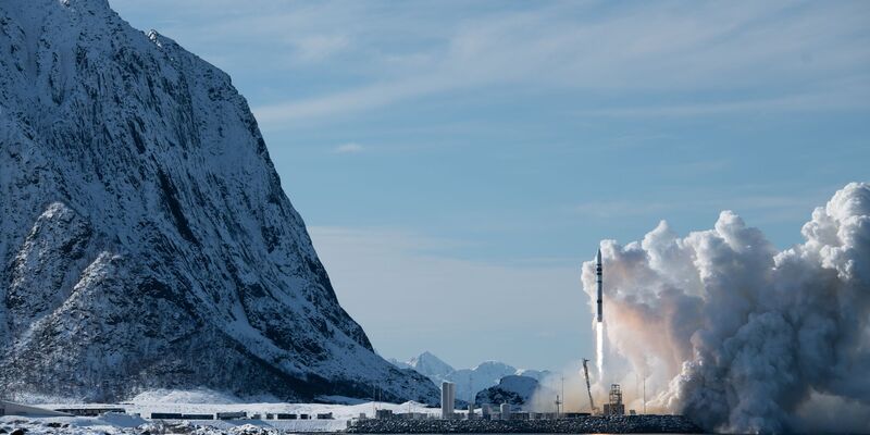 Der erste Testflug der Spectrum-Rakete im März 2025 (Handout) - Foto: -/Isar Aerospace/dpa