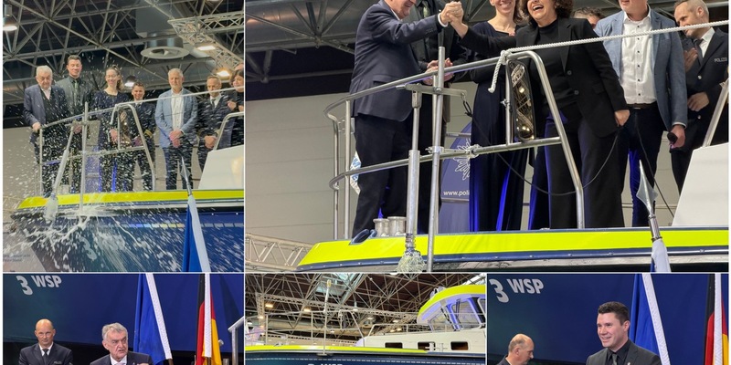 POL-DU: Getauft in Düsseldorf, im Einsatz für Köln - Leinen los für die WSP 3 - Foto: presseportal.de