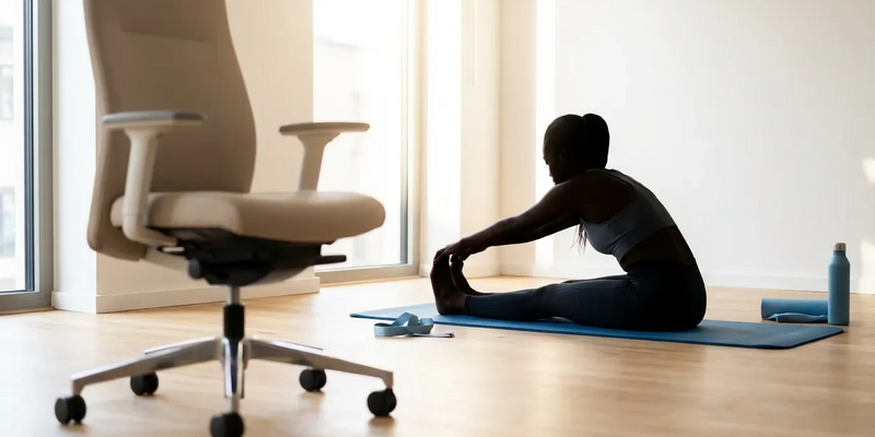 Langsitz: Die einfache Dehnübung gegen das Dauersitzen - Foto: über boerse-global.de