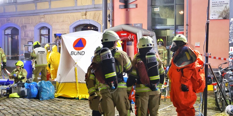 FW Konstanz: Unklarer Stoffaustritt im Kulturzentrum - Foto: presseportal.de