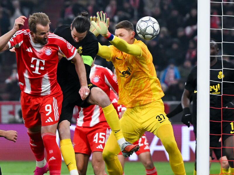 Jamal Musiala freut sich über seine Rückkehr in der Champions League - auch wenn es bei einem Bankplatz blieb. - Foto: Sven Hoppe/dpa