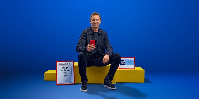 Julian Nagelsmann wird Botschafter für Lidl Plus / Smarte Technologie als Alltagshelfer - taktisch sparen mit Lidl Plus lohnt sich - Foto: presseportal.de