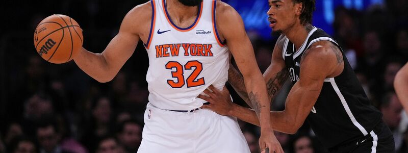 54 Punkte Vorsprung erarbeiteten sich die Knicks im Stadtduell mit den Nets. - Foto: Frank Franklin II/AP/dpa