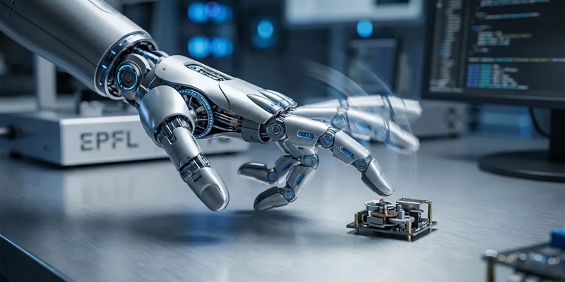 EPFL-Roboterhand löst sich ab und krabbelt autonom - Foto: über boerse-global.de