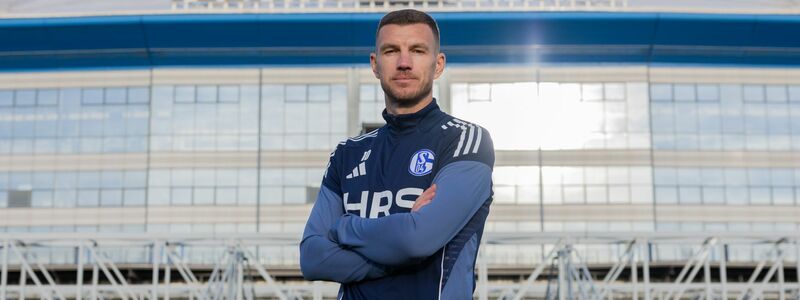 Edin Dzeko will Schalke zum Aufstieg verhelfen. - Foto: Rolf Vennenbernd/dpa