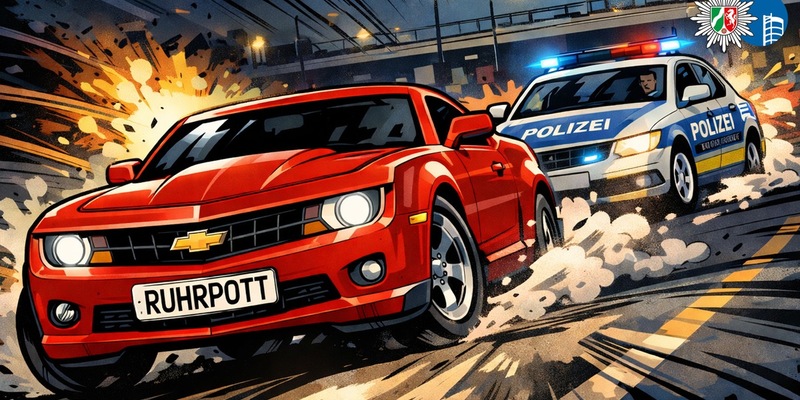 POL-OB: Polizeiflucht mit RUHRPOTT-Kennzeichen - Kein Führerschein, Fahrer unter Drogen - Foto: presseportal.de