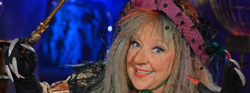 Angelika Mann in der Rolle als «Märchenrätselhexe» während einer Fernsehproduktion. (Archivbild) - Foto: picture alliance / dpa
