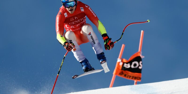 Der Schweizer Marco Odermatt zeigte wieder mal eine famose Fahrt. - Foto: Gabriele Facciotti/AP/dpa