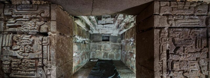 Das gut erhaltene Grab wurde im südlichen Bundesstaat Oaxaca gefunden  - Foto: Luis Gerardo Peña Torres/Instituto Nacional de Antropologia e Historia (INAH)/dpa