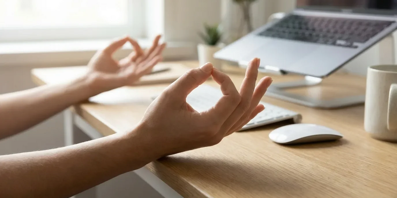 Finger-Yoga: Mudras werden zum Anti-Stress-Tool im Büro - Foto: über boerse-global.de
