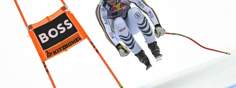 Luis Vogt feiert in Kitzbühel sein bestes Weltcup-Ergebnis. - Foto: Hans Klaus Techt/APA/dpa
