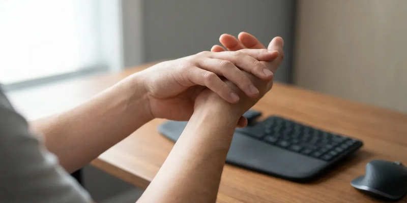 Handgelenk-Achter: Einfache Übung gegen den Mausarm - Foto: über boerse-global.de