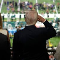 2025 war Trump noch beim Super Bowl dabei. (Archivbild) - Foto: Ben Curtis/AP/dpa