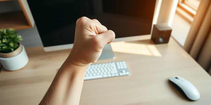 Fingerfaust: Einfache Übung schützt vor Büro-Krankheiten - Foto: über boerse-global.de