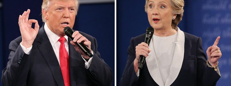 Donald Trump wurde 2016 zum ersten Mal zum US-Präsidenten gewählt - und setzte sich damals gegen Hillary Clinton durch. (Archivbild) - Foto: Gary He/EPA/dpa