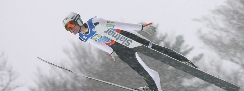 Domen Prevc sorgte mit einem kuriosen Skiverlust für Aufsehen. - Foto: Karl-Josef Hildenbrand/dpa