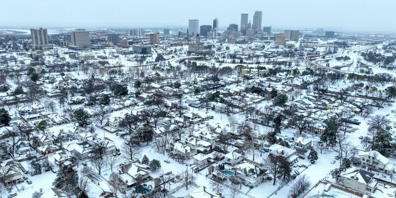 Bei dem Wintersturm sind zwei Männer in Louisiana umgekommen.  - Foto: Mike Simons/Tulsa World/AP/dpa