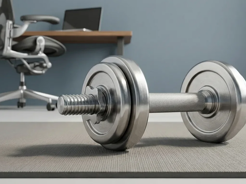 Kurzhantel-Rudern: Die Geheimwaffe gegen den Büro-Rücken - Foto: über boerse-global.de