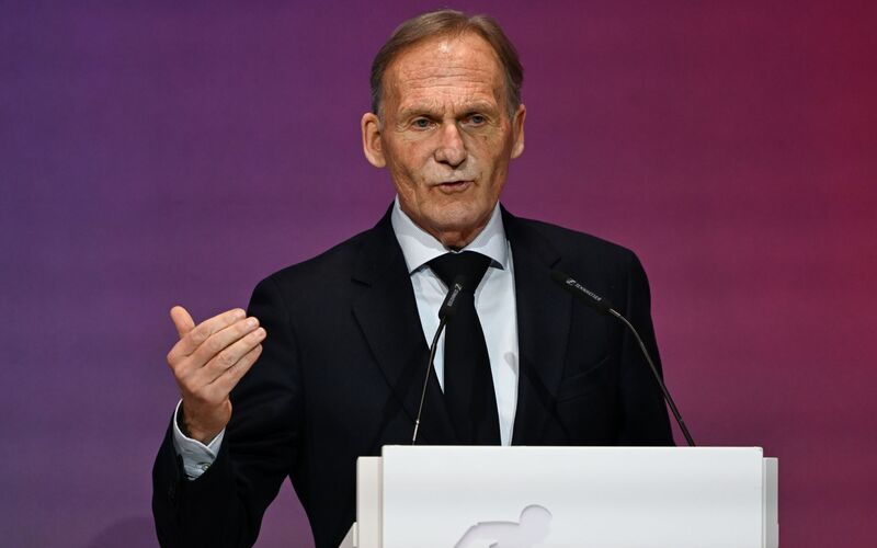 Ligapräsident Hans-Joachim Watzke: mahnende Worte beim DFL-Neujahrsempfang. - Foto: Florian Wiegand/dpa