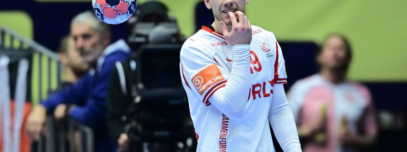 Deutschland kann Dänemarks Welthandballer Mathias Gidsel nur selten stoppen. - Foto: Sina Schuldt/dpa