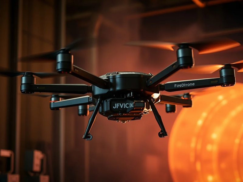 FireDrone: Schweizer Roboter-Drohne dringt ins Feuer ein - Foto: über boerse-global.de