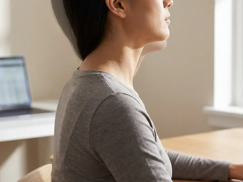 Kinn-Retraktion: Die einfache Waffe gegen den Tech-Neck - Foto: über boerse-global.de