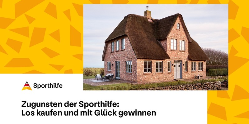 Traumhaus auf Föhr gewinnen und Athletinnen und Athleten unterstützen: Traumhausverlosung wird Partner der Sporthilfe - Foto: presseportal.de
