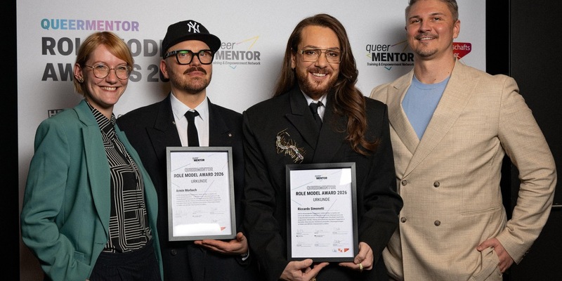 Queermentor Role Model Awards 2026: 25 queere Menschen und Allies in Berlin ausgezeichnet – darunter Riccardo Simonetti und Armin Morbach - Foto: presseportal.de