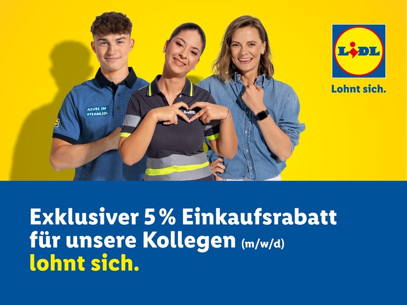 Lidl führt deutschlandweit Mitarbeiterrabatt ein / Lidl lohnt sich - für Mitarbeiter jetzt noch mehr - Foto: presseportal.de