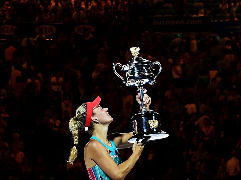 Angelique Kerber gewann vor zehn Jahren bei den Australian Open ihren ersten Grand-Slam-Titel. - Foto: Tracey Nearmy/AAP/dpa