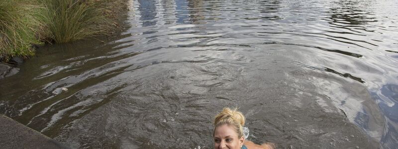 Nach ihrem Triumph in Melbourne 2016 sprang Angelique Kerber in den Yarra River. - Foto: Australian Open/Fiona Hamilton/AAP/AUSTRALIAN OPEN/dpa