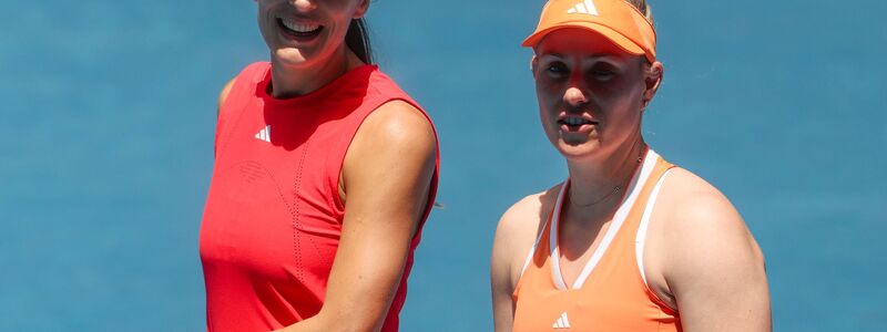 Im Legenden Doppel zeigten Andrea Petkovic (l) und Angelique Kerber (r), dass sie es auch heute noch können. - Foto: Frank Molter/dpa