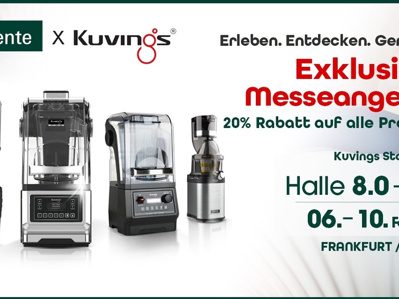 Warum der AUTO10S von Kuvings auf der Bühne der Ambiente 2026 zum Einsatz kommt - Foto: presseportal.de