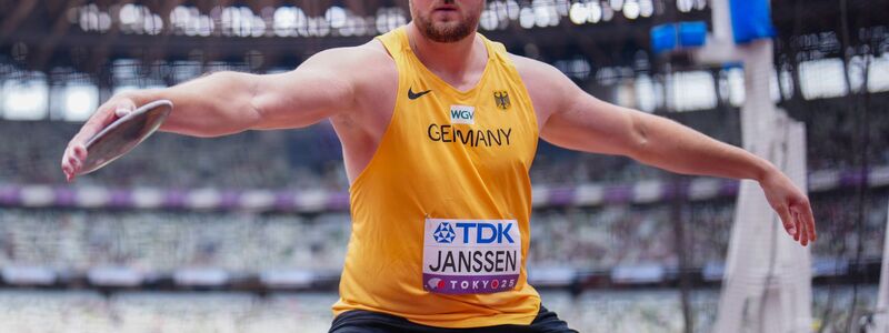 Diskuswerfer Henrik Janssen hat auf Wettbewerbe bei der Leichtathletik-WM in Tokio gewettet. (Archivbild) - Foto: Michael Kappeler/dpa