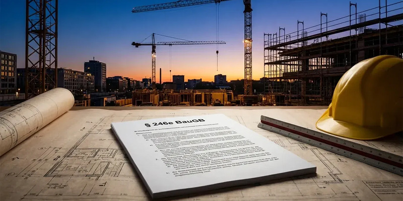 Bau-Turbo § 246e: Bundestag treibt nächste Baureform voran - Foto: über boerse-global.de