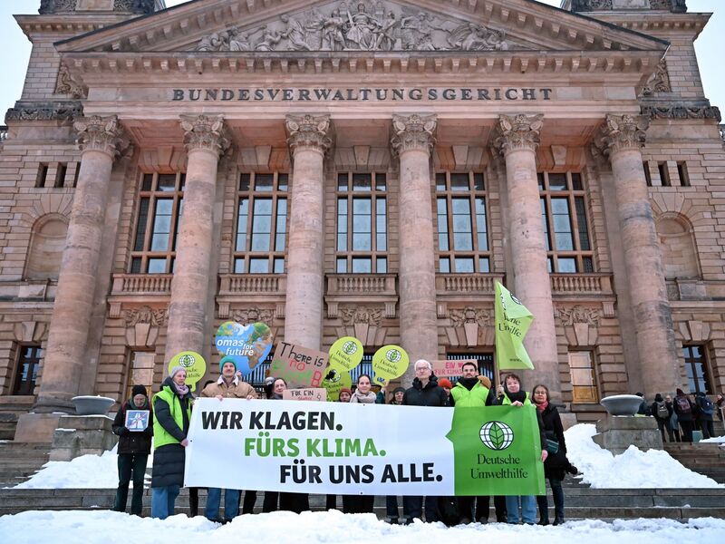 Die Deutsche Umwelthilfe hat die Klimaklage eingereicht.  - Foto: Jennifer Brückner/dpa