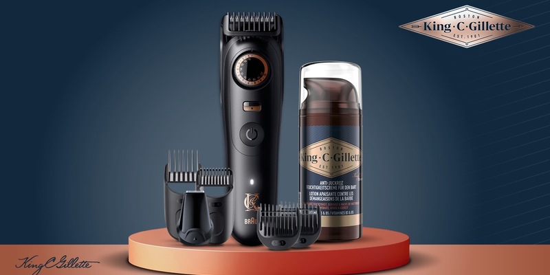 Bartpflege auf neuem Level / King C. Gillette erweitert sein Pflege- und Stylingsortiment um den Barttrimmer Pro Max und die Anti-Juckreiz Feuchtigkeitscreme - Foto: presseportal.de