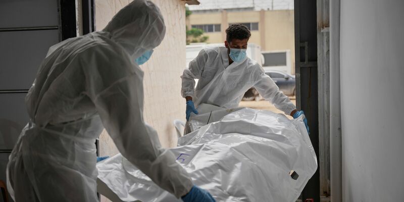 Aus Israel übermittelte Leichen von Palästinensern im Süden des Gazastreifens. (Archivbild) - Foto: Abdel Kareem Hana/AP/dpa