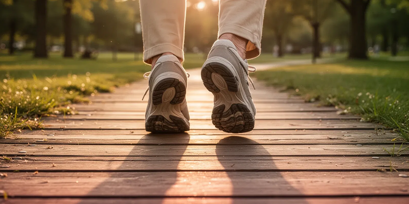 Fersengang: Einfache Übung stärkt Balance und beugt Stürzen vor - Foto: über boerse-global.de