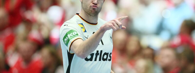 Lukas Zerbe ist im DHB-Team auf Rechtsaußen gesetzt. - Foto: Sina Schuldt/dpa