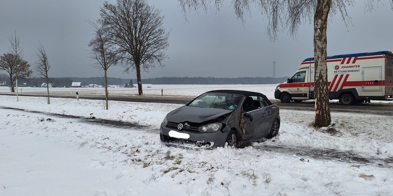 FFW Bergen: Erneuter Verkehrsunfall auf der B3 zwischen Offen und Bergen - Foto: presseportal.de
