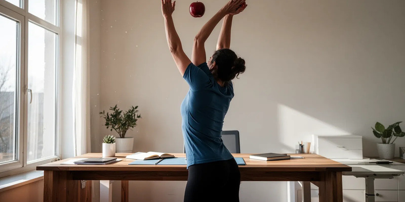 Äpfel pflücken: Die Ein-Minuten-Übung gegen Rückenschmerzen - Foto: über boerse-global.de