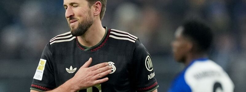 Sein 22. Saisontor half nicht: Bayerns Torjäger Harry Kane.  - Foto: Marcus Brandt/dpa